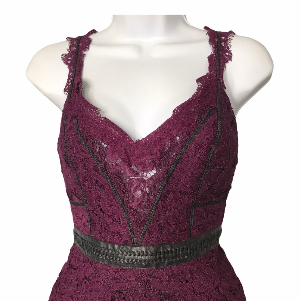 Free People | New Eggplant Lacey Column Maxi Dress - Picture 7 of 16